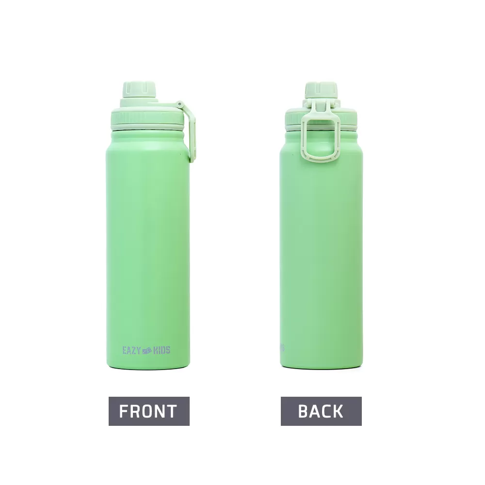 Eazy Kids Double Wall Insulated Tracking Water Bottle - Green, 800ml