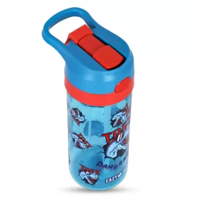 Eazy Kids Tritan Water Bottle with Spray Dinosaur, Blue, 420ml