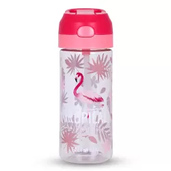 Eazy Kids Tritan Water Bottle with Spray Tropical Pink, 420ml