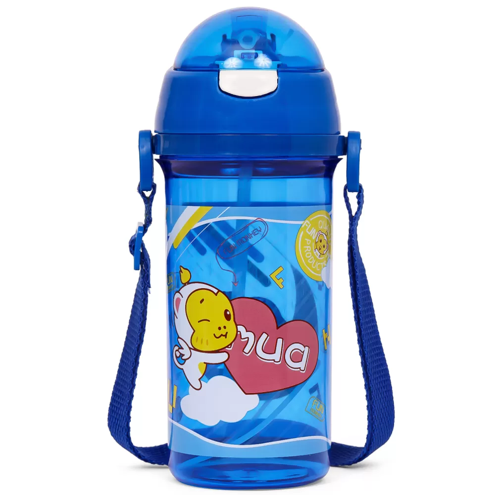 Eazy Kids Water Bottle 600ml - Monkey Blue