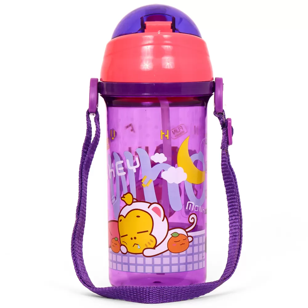 Eazy Kids Water Bottle 600ml - Monkey Purple