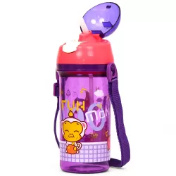 Eazy Kids Water Bottle 600ml - Monkey Purple