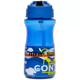 Eazy Kids Water Bottle 500ml wt Straw - Contisi Blue