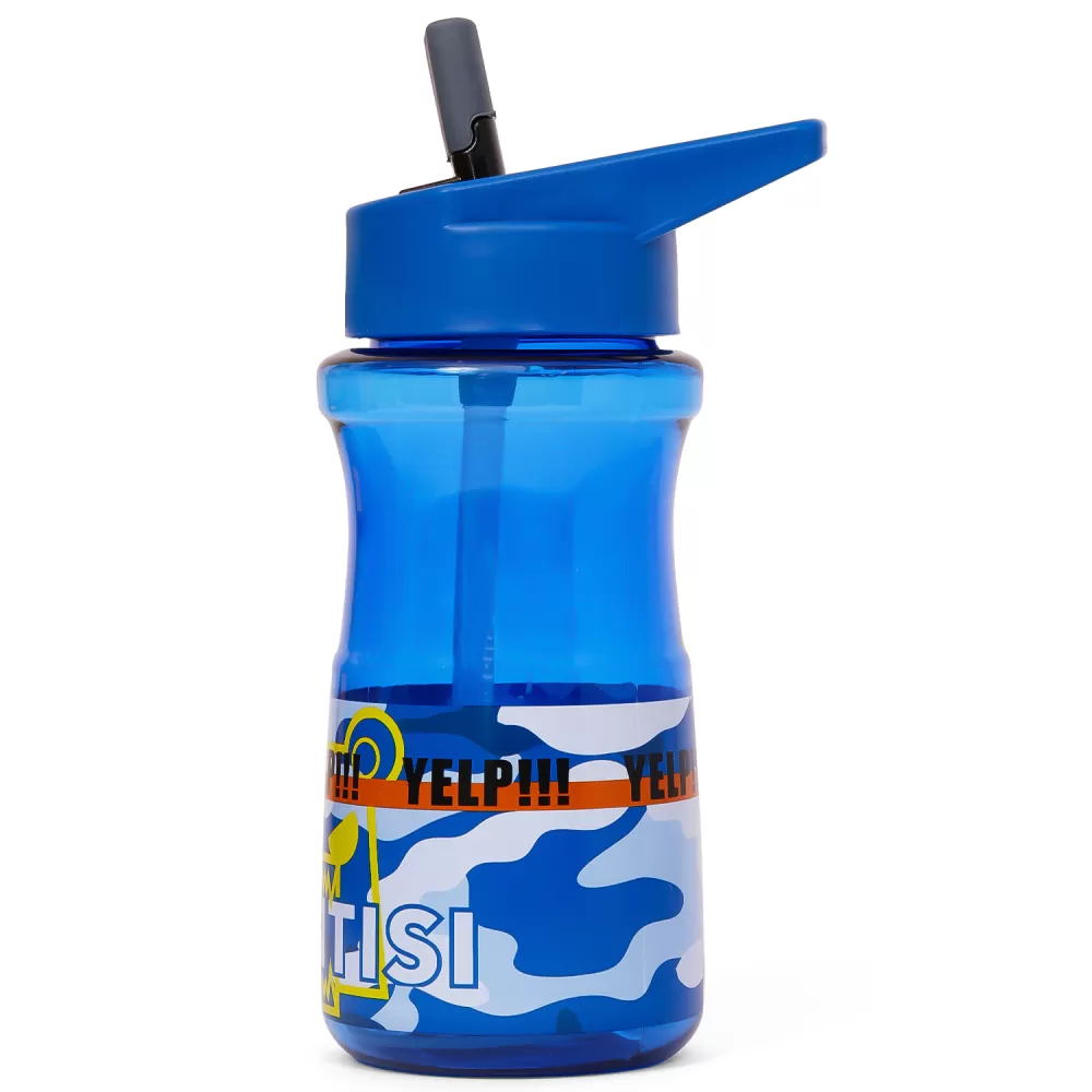 Eazy Kids Water Bottle 500ml wt Straw - Contisi Blue