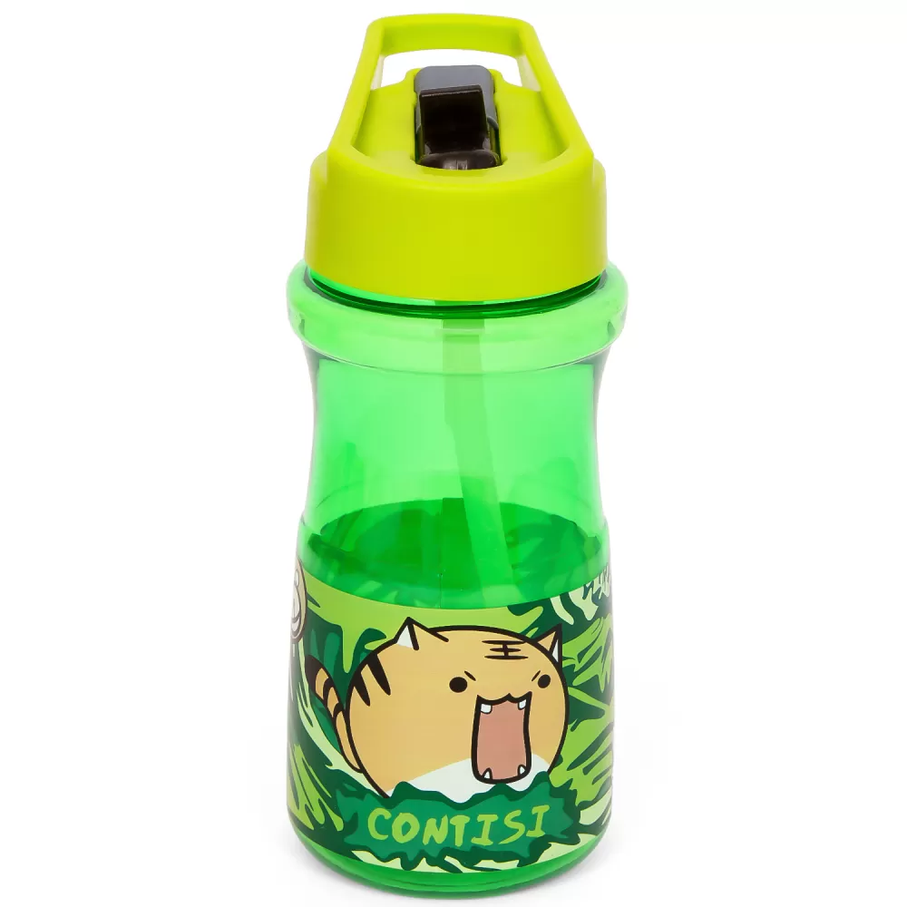 Eazy Kids Water Bottle 500ml wt Straw - Contisi Green