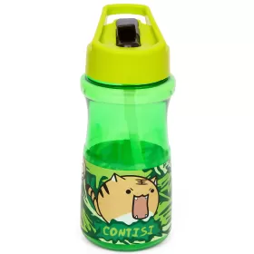 Eazy Kids Water Bottle 500ml wt Straw - Contisi Green