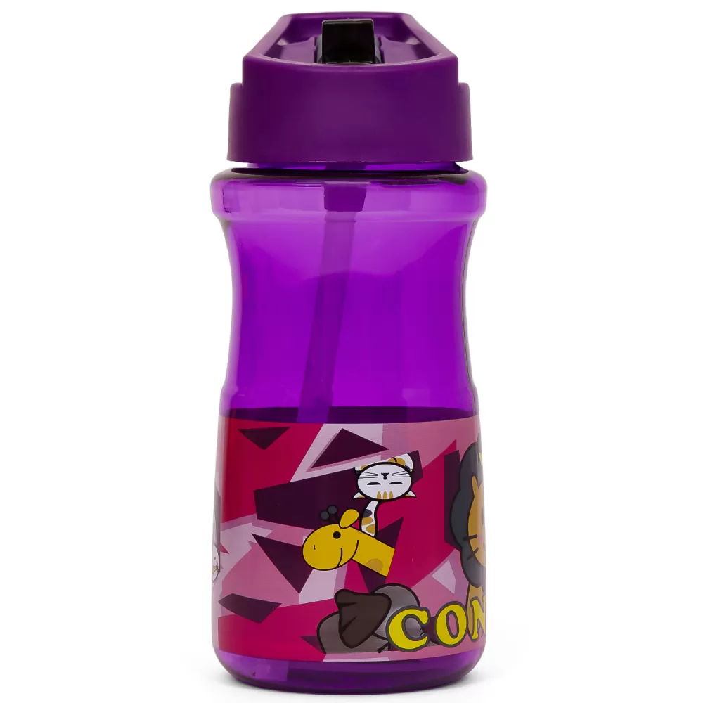 Eazy Kids Water Bottle 500ml wt Straw - Contisi Purple