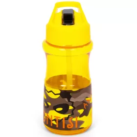 Eazy Kids Water Bottle 500ml wt Straw - Contisi Yellow