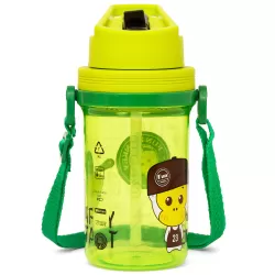 Eazy Kids Water Bottle 500ml wt Straw - Green