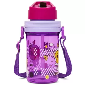 Eazy Kids Water Bottle 500ml wt Straw - Purple