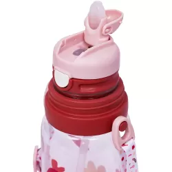 Eazy Kids Water Bottle 600ml wt straw - Pink