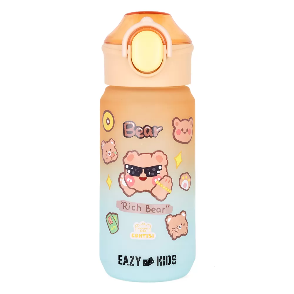 Eazy Kids Water Bottle 500ml wt Handle - Orange