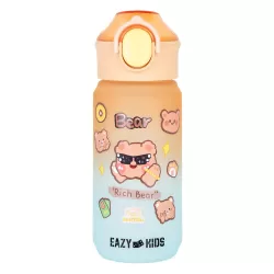 Eazy Kids Water Bottle 500ml wt Handle - Orange