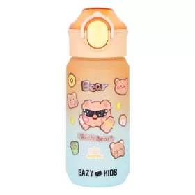 Eazy Kids Water Bottle 500ml wt Handle - Orange