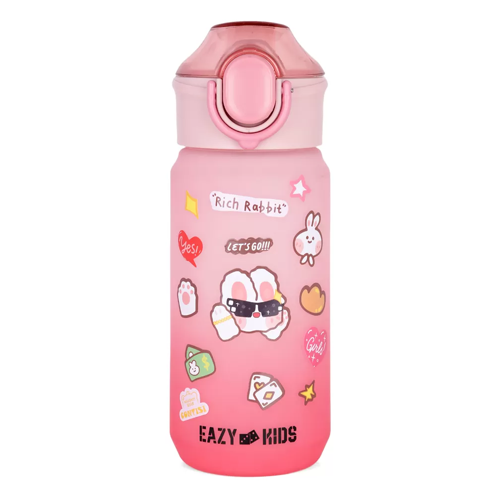 Eazy Kids Water Bottle 500ml wt Handle - Pink