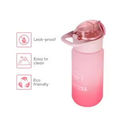 Eazy Kids Water Bottle 500ml wt Handle - Pink