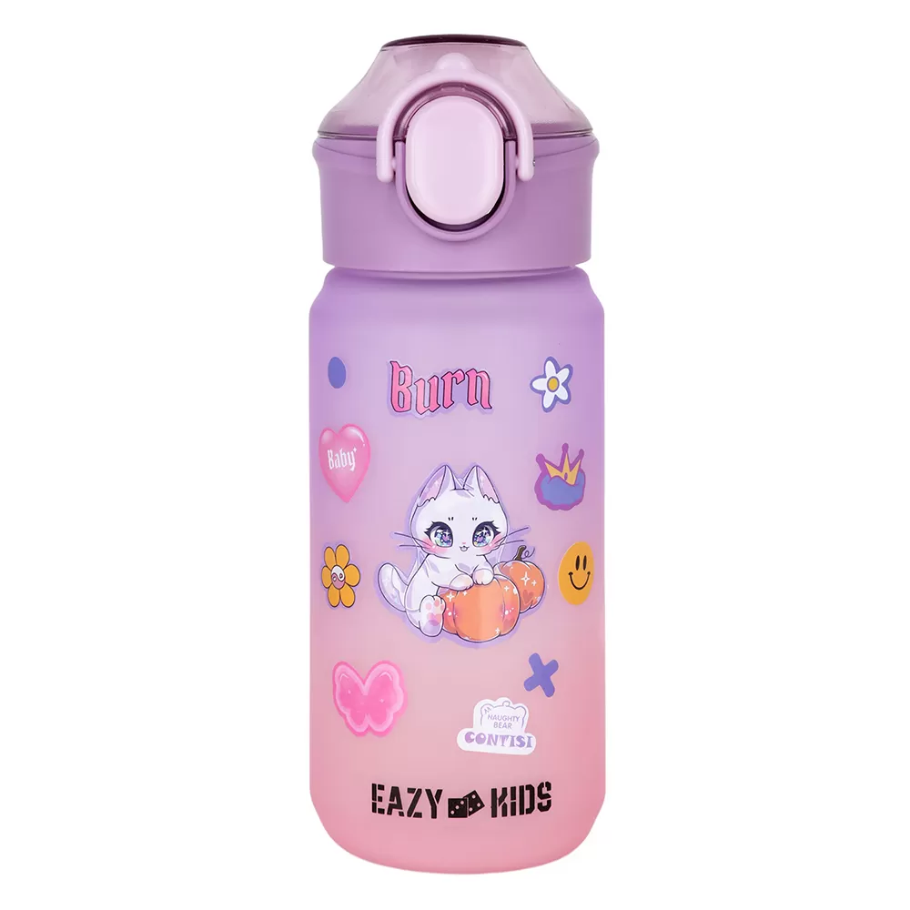 Eazy Kids Water Bottle 500ml wt Handle - Purple