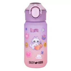 Eazy Kids Water Bottle 500ml wt Handle - Purple