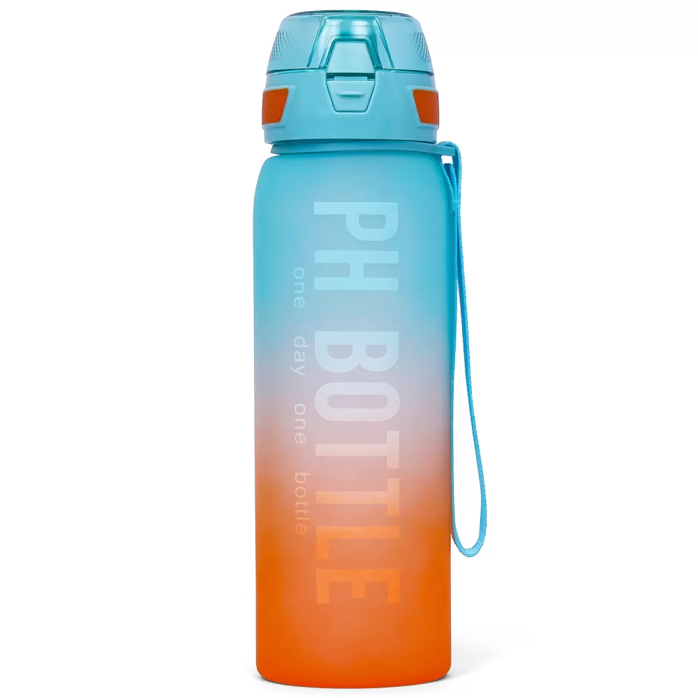 Eazy Kids Water Bottle 1000ml - Orange Blue