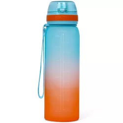 Eazy Kids Water Bottle 1000ml - Orange Blue