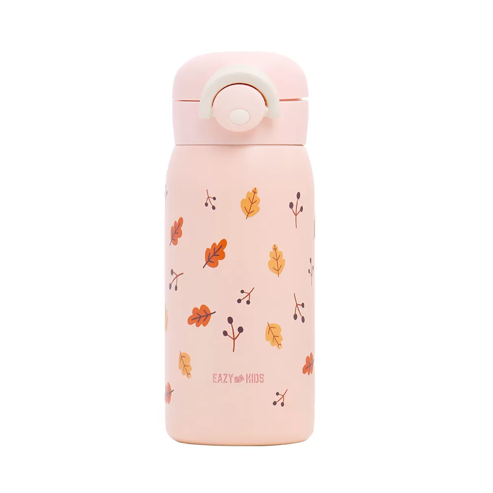 Eazy Kids Double Wall Insulated School Water Bottle - Pink, 350ml