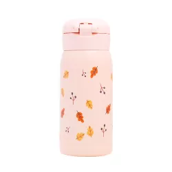 Eazy Kids Double Wall Insulated School Water Bottle - Pink, 350ml