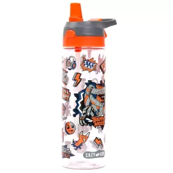 Eazy Kids Tritan Water Bottle w/ Spray, Gen Z - Grey, 750ml