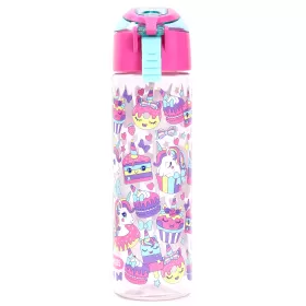 Eazy Kids Tritan Water Bottle w/ Spray, Unicorn Desert - Pink, 750ml