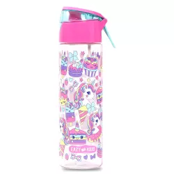 Eazy Kids Tritan Water Bottle w/ Spray, Unicorn Desert - Pink, 750ml