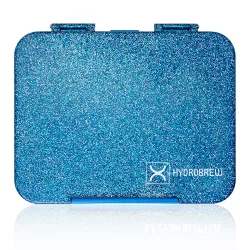 HYDROBREW 6 & 4 Convertible Bento Lunch Box - Glitter Blue