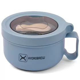 HYDROBREW Lunch Box with Folding Spoon - Blue