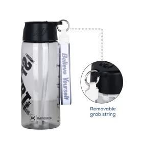 HYDROBREW Water Bottle 800ml with Grab String - Black