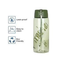 HYDROBREW Water Bottle 800ml with Grab String - Green