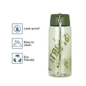 HYDROBREW Water Bottle 800ml with Grab String - Green