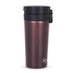 HYDROBREW Double Wall Insulated Tumbler Water Bottle - Black, 380ml