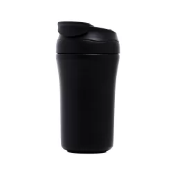 HYDROBREW Double Wall Insulated Tumbler Water Bottle - Black, 400ml