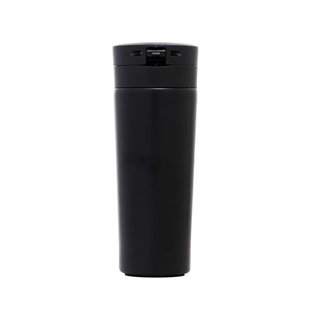 HYDROBREW Double Wall Insulated Tumbler Water Bottle - Black, 500ml