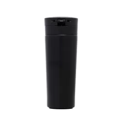 HYDROBREW Double Wall Insulated Tumbler Water Bottle - Black, 500ml