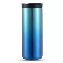 HYDROBREW Double Wall Insulated Tumbler Water Bottle - Blue, 500ml