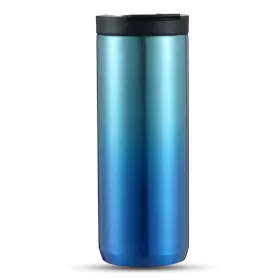 HYDROBREW Double Wall Insulated Tumbler Water Bottle - Blue, 500ml