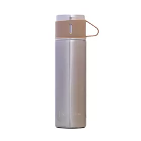 HYDROBREW Double Wall Insulated 500ml Tumbler Vacuum Flask with 2x 150ml Cup - Ivory