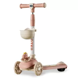 Little Story Kids Scooter & Ride on – Dinosaur Pink