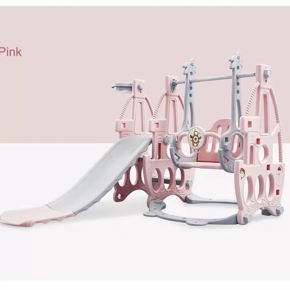 Little Story 3in1 Swing with Slide - Pink