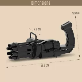 Little Story - 8 Holes Bubble Machine Kids Gun - Black