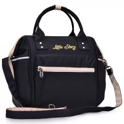 Little Story Ace Diaper Bag - Black