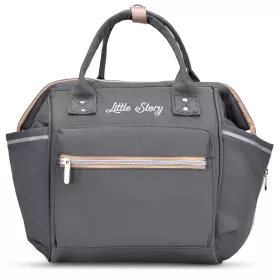 Little Story Ace Diaper Bag - Grey