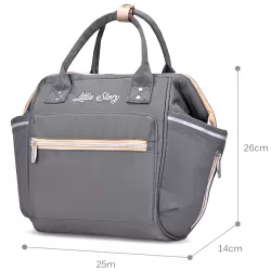 Little Story Ace Diaper Bag - Grey