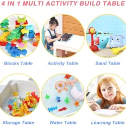 Little Story 4in1 Activity and Block Table with 50 Blocks - L