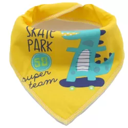 Little Story Bandana Drool Bibs Set of 4 - DINOSAUR