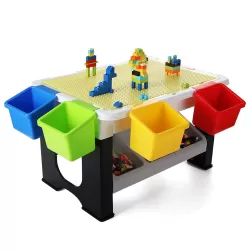 LITTLE STORY BLOCKS 3 IN 1 ACTIVITY TABLE - Grey